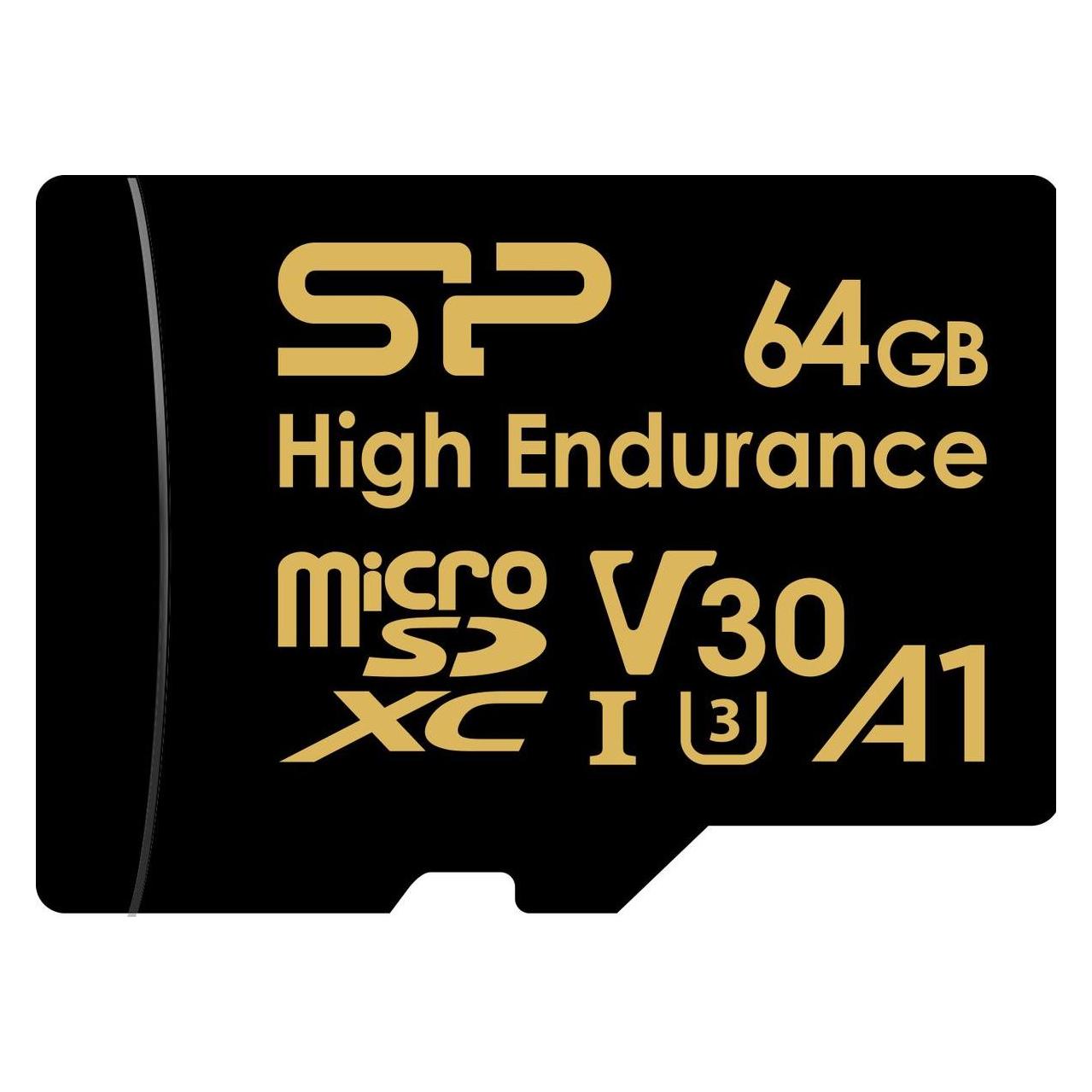 Silicon Power 64Go MicroSD Card Golden (64 GB, microSD, microSDHC, microSDXC, UHS-I) (SP064GBSTXDV3V1HSP)