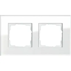 Gira Abdeckrahmen 2-fach weissglas Esprit 021212