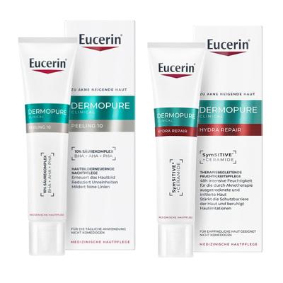 Eucerin Dermopure Clinical Peeling 10 – Nachtpflege + Hydra Rep 1 St Set