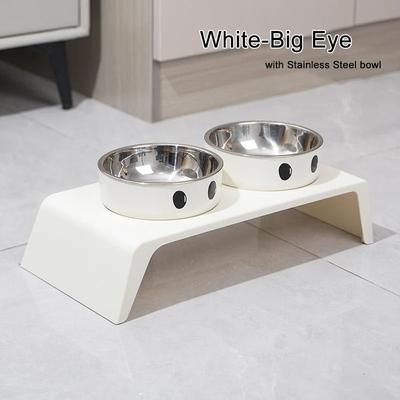 Uplift Essentials Orthopedic Elevated Double Diner Pet Station big Eyes b