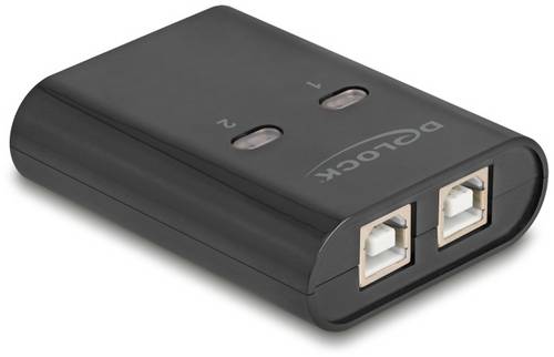 Delock 11503 USB 2.0-Umschalter Schwarz