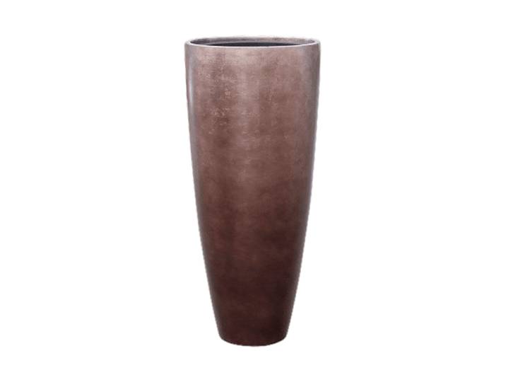 Hoher Blumentopf „Metallic Partner“, verschiedene Grössen Coffee Matt Baq Design