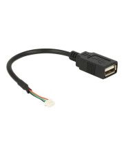Delock Interner und externer USB-Adapter USB W bis 4-Pin-USB 2.0-Header W 15 cm Schwarz (84834)