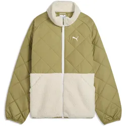 Puma, Unisex, Laufjacke, Quilted Sherpa Jacket (122), Braun, 122