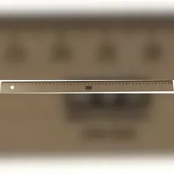 Lineal Naturell 50cm Buchenholz braun mit Metalleinlage