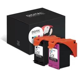 2 Digital Revolution Tinten ersetzt HP N9J72AE 301 Doppelpack KCMY