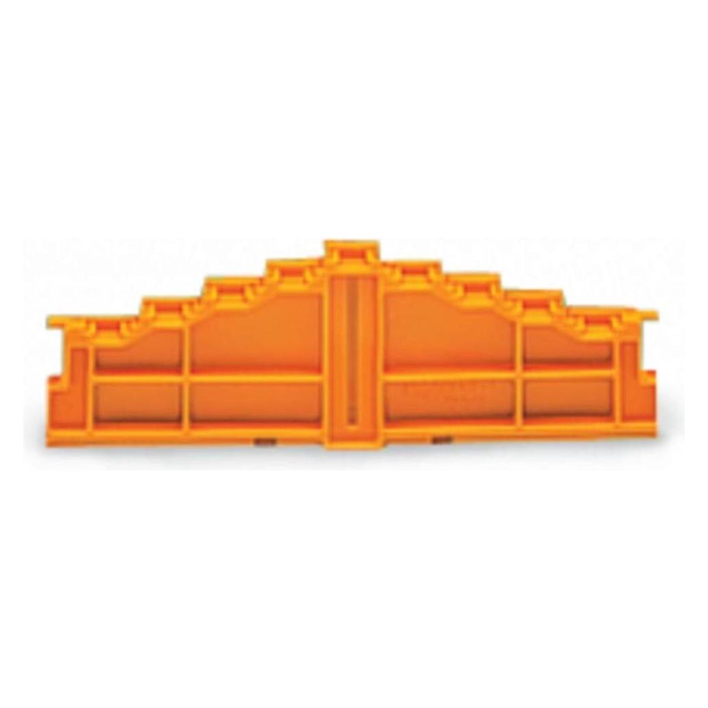 Wago 4-Etagen-Abschlussplatte 727-217 orange 7,62mm dick ohne Aufdruck (727-217)