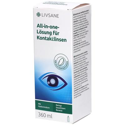Livsane All-in-one-Lösung f Kontaktlinsen 360 ml Lösung