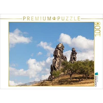 CALVENDO Puzzle Ein Motiv aus dem Kalender Der Harz, Naturschutzgebiet Teufelsmauer | 1000 Teile Lege-Größe 64x48cm Foto-Puzzle für glückliche Stunden