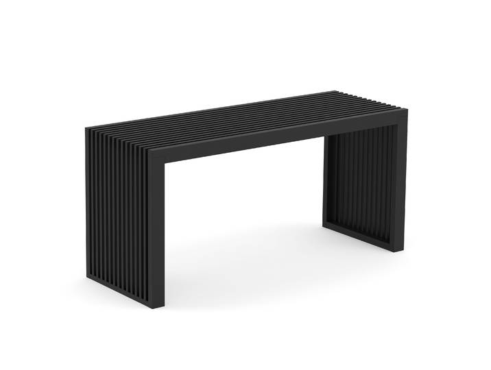 Sitzbank Bambus NORESSO 90 cm schwarz