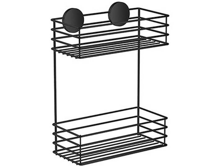 Duschkorb Beslagsboden Körbe, Schwarz, Metall, eckig, 25x32x12 cm, Badezimmer, Baden & Duschen, Duschregale & Duschablagen