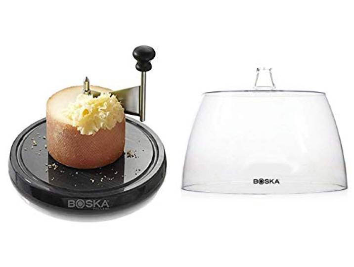 Boska Monaco Käseschaber Set Marmor mit Käseglocke 850520 + 850504
