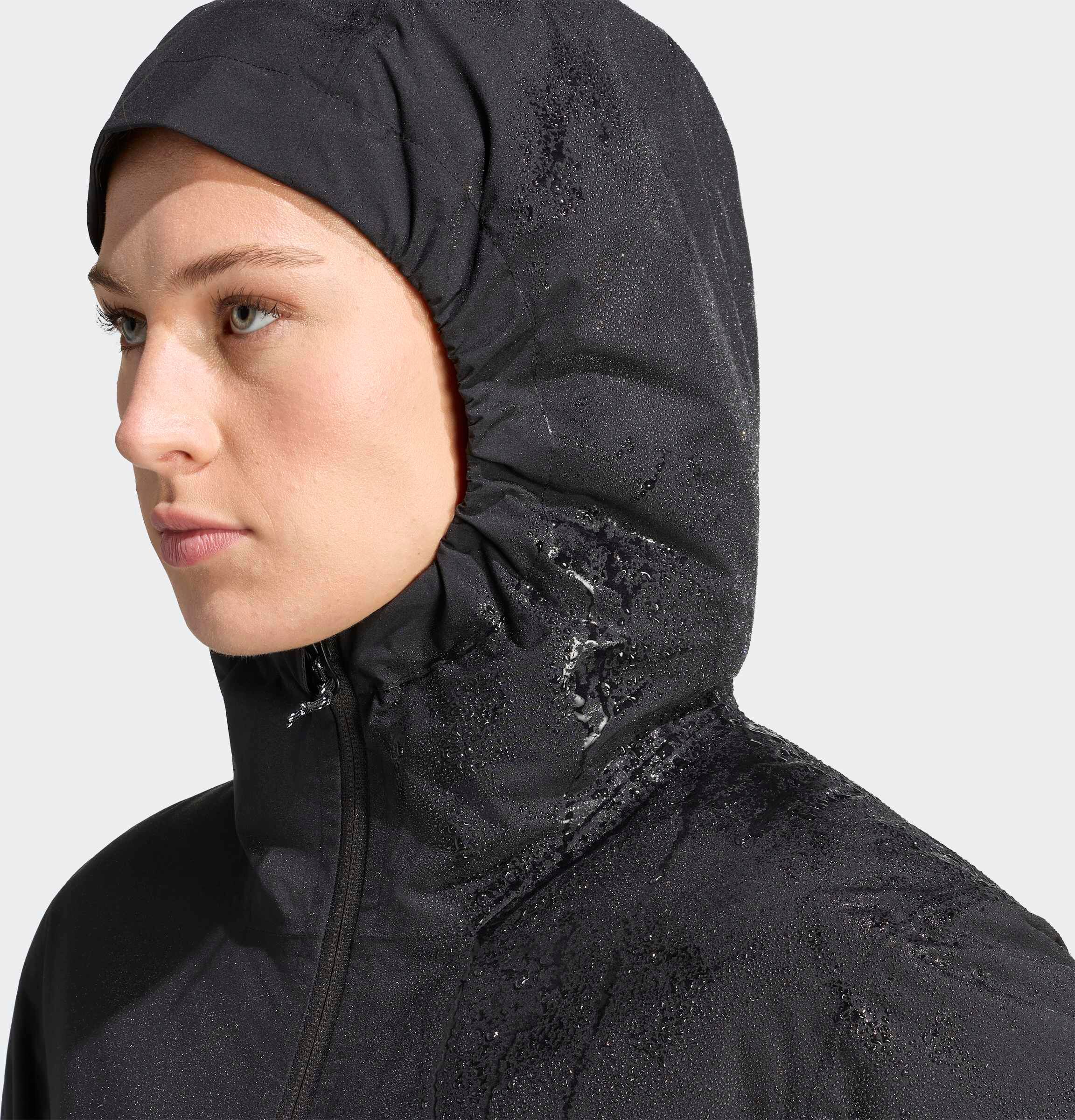 Outdoorjacke ADIDAS TERREX "MULTI ESSENTIALS CLIMAPROOF, ISOLIEREND", Damen, Gr. XXL, schwarz, Obermaterial: 100% Polyester, Jacken Outdoorjacke, mit climaproof Technologie, aus Polyester