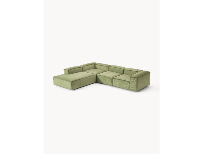Modulares XL-Ecksofa Lennon (4-Sitzer) aus Cord