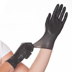 FRANZ MENSCH 20x 100 Stück Handschuh Latex DIABLO Gr. M schwarz