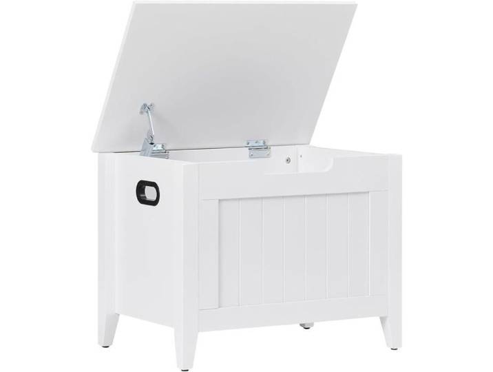 Coffre rangement bois coussin assise charnières sécurité banc entrée 100kg chambre salon