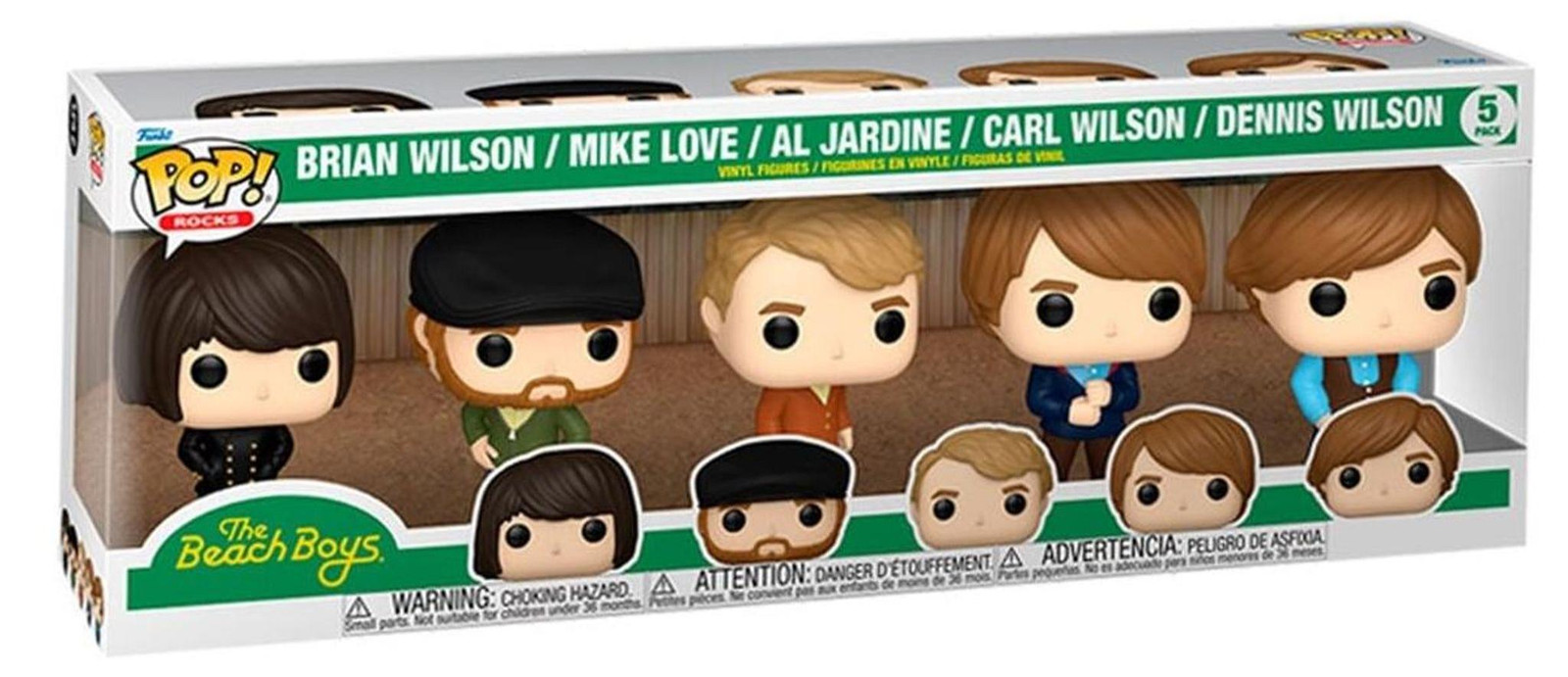 Funko POP! Vijf vinylfiguren van de bandleden van The Beach Boys