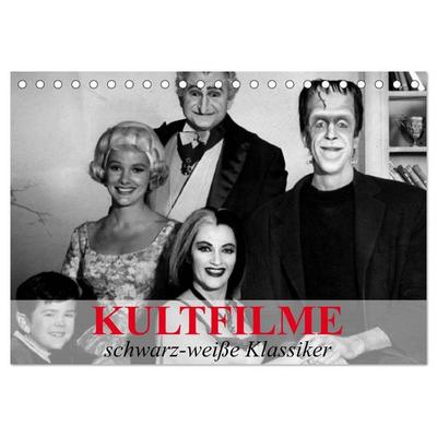 Kultfilme - schwarz-weiße Klassiker (Tischkalender 2026 DIN A5 quer), CALVENDO Monatskalender