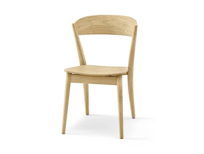 Tchibo - Holzstuhl - 48,5x55,5x78cm - braun - Eschen-Massivholz / Holz