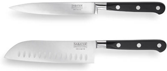 Sabatier Professional 2 Piece Utility & Santoku Knife Set