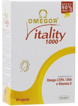 Omegor Vitality 1000 Integratore 60 Capsule Molli