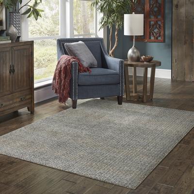 Style Haven Azura Mottled Geometric Blue/Gray Area Rug