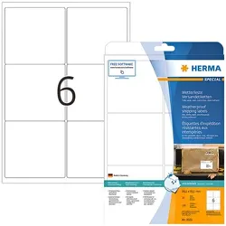 Herma Versand Folien-Etiketten 99,1 x 93,1 mm »Special 8332« 150 Stück weiß