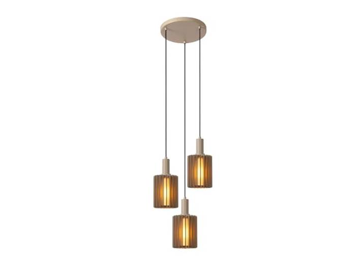 LUCIDE LAMBRES - Pendelleuchten - 3xE27 - Taupe
