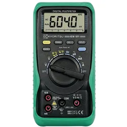 Kyoritsu, Multimeter, 010110001A Digitales Multimeter mit Temperaturmessung (CAT III 300V, CAT III 600V, Hand-Multimeter)
