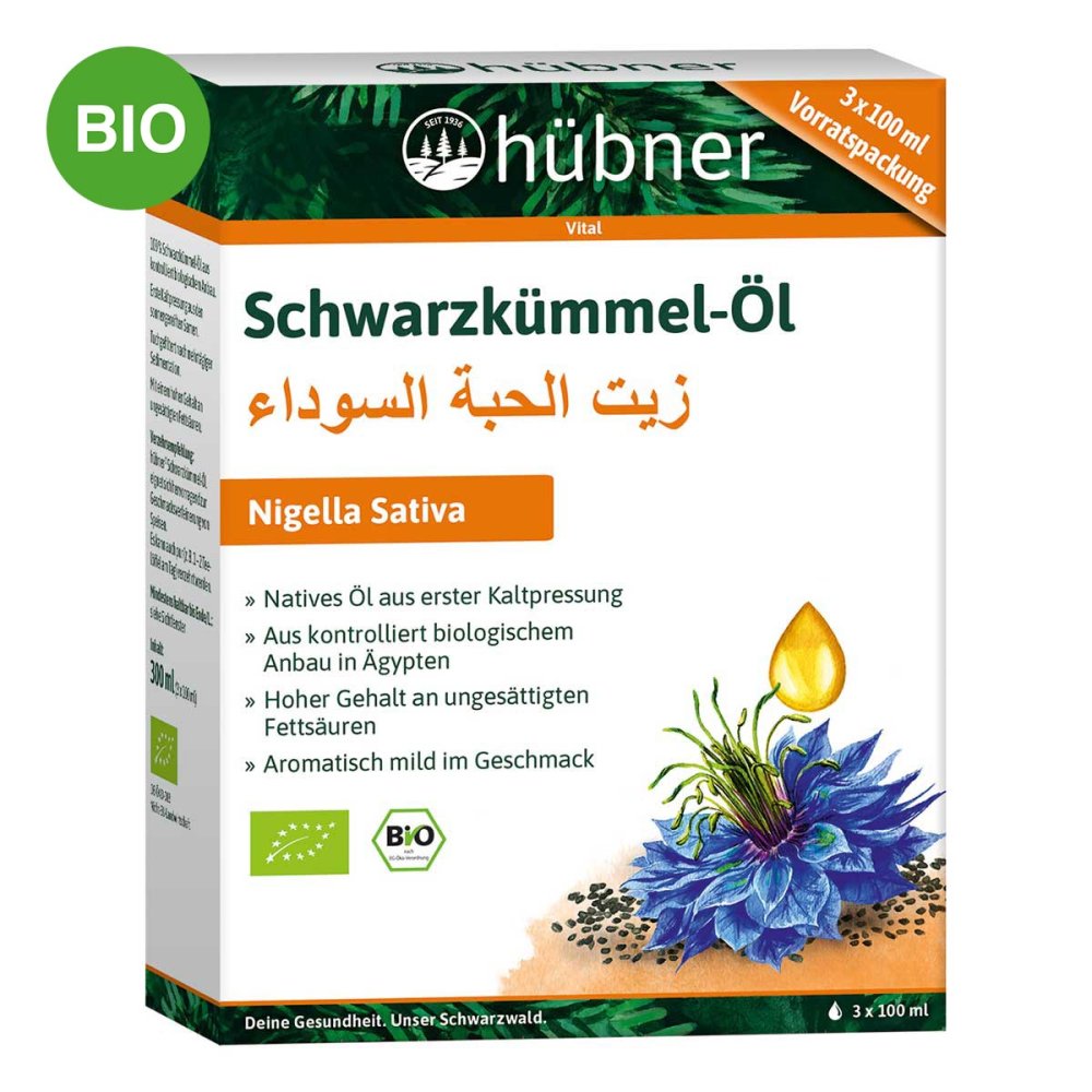 Anton Hübner GmbH & Co. KG Hübner Schwarzkümmel-Öl Bio De-öko-003 20038619