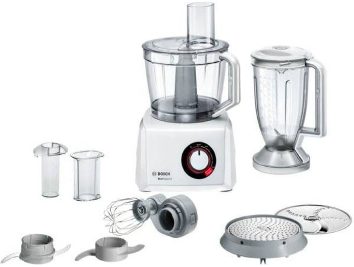 BOSCH Kompakt-Küchenmaschine MultiTalent 8 MC812W501, 45 Funktionen, XXL-Rührschüssel 3,9 L , weiß, B:25cm H:43cm T:30cm, Küchenmaschinen, Mixer 1,5 L, Universalmesser, Kartoffelpuffer-Scheibe, weiß, Kompakt-Küchenmaschine
