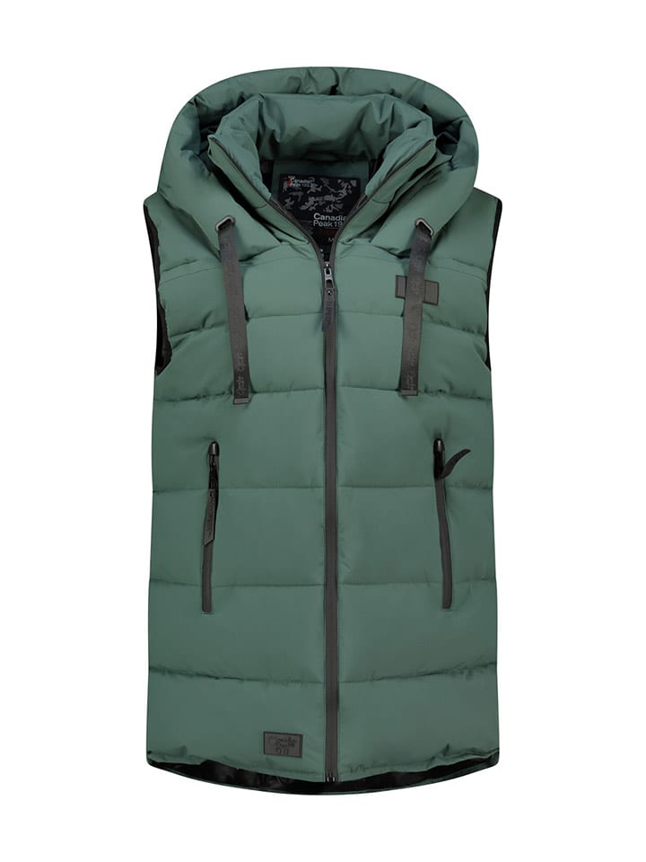 Canadian Peak Steppweste "Dolbeak" in Grün - XXL