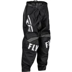 Fly Racing F-16, Textilhose Kinder - Schwarz/Weiß - 18