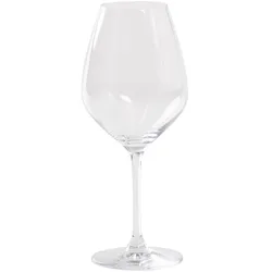 Zafferano Set aus 6 hochwertigen Kristallgläsern zur Verkostung mittelgroßer Rotweine, 43 cl Fassungsvermögen, elegantes und transparentes Design