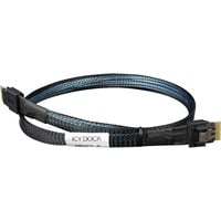 Kabel SlimSAS 4i SFF-8654 > SlimSAS 4i SFF-8654 schwarz, 50cm