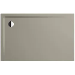 Kaldewei SUPERPLAN Duschfläche mit Wannenträger extraflach, Modell 1860-5, 1000x1400 mm, warm grey 50, 32 mm Randhöhe, 25 mm Tiefe