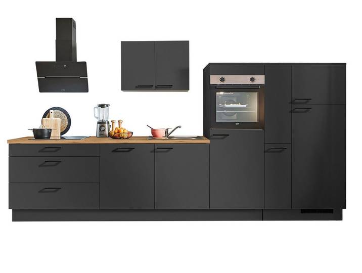 pino Küchenzeile Warde, individuell anpassbar, gratis Küchenplanung mit Profis, (Breite 340cm), vormontiert, wahlw. mit E-Geräten, Preis inkl. Lieferung