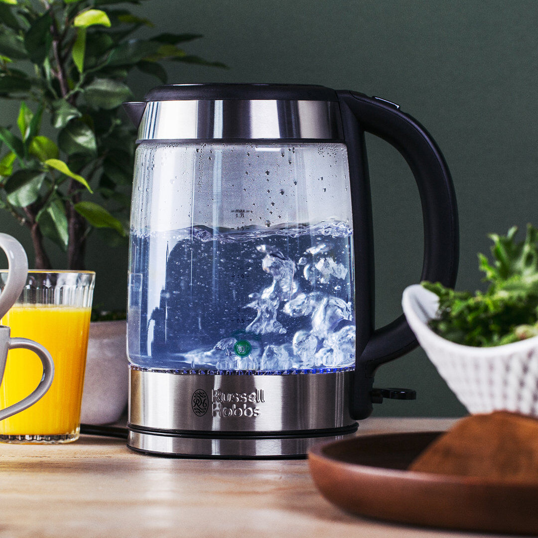 Russell Hobbs 1.7L Glass Electric Kettle Clear 1.7L