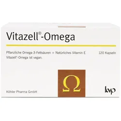 VITAZELL OMEGA 3 vegan aus Algenöl + Vitamin E 120 St