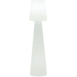 Newgarden Außenstehlampe Lola Kunststoff Weiß 110 cm