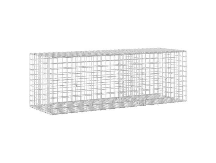 Gabion aus verzinktem Stahl, 150 x 50 x 50 cm, Draht 5 mm, Maschen 5 x 5 cm Verwendung im Freien, Haken- und Clip-System, Stützwand, Blumenbeet, Gärten, Terrassen