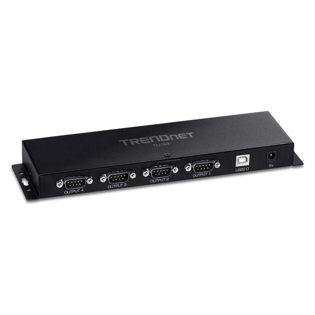 Trendnet 4 Port USB to Serial RS232 Adapter - Adapter (TU-S4)
