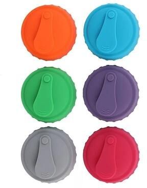 Uplift Picks FreshSeal Reusable Silicone Soda Can Lids normal Shape (6 Pcs)
