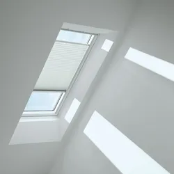 VELUX Plissee Himmelblau 1285, SK06, Aluminiumschiene,GGU,Manuell,VELUX