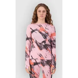 Mons Royale Cascade Merino Funktionsshirt paintbrush pink Gr. L