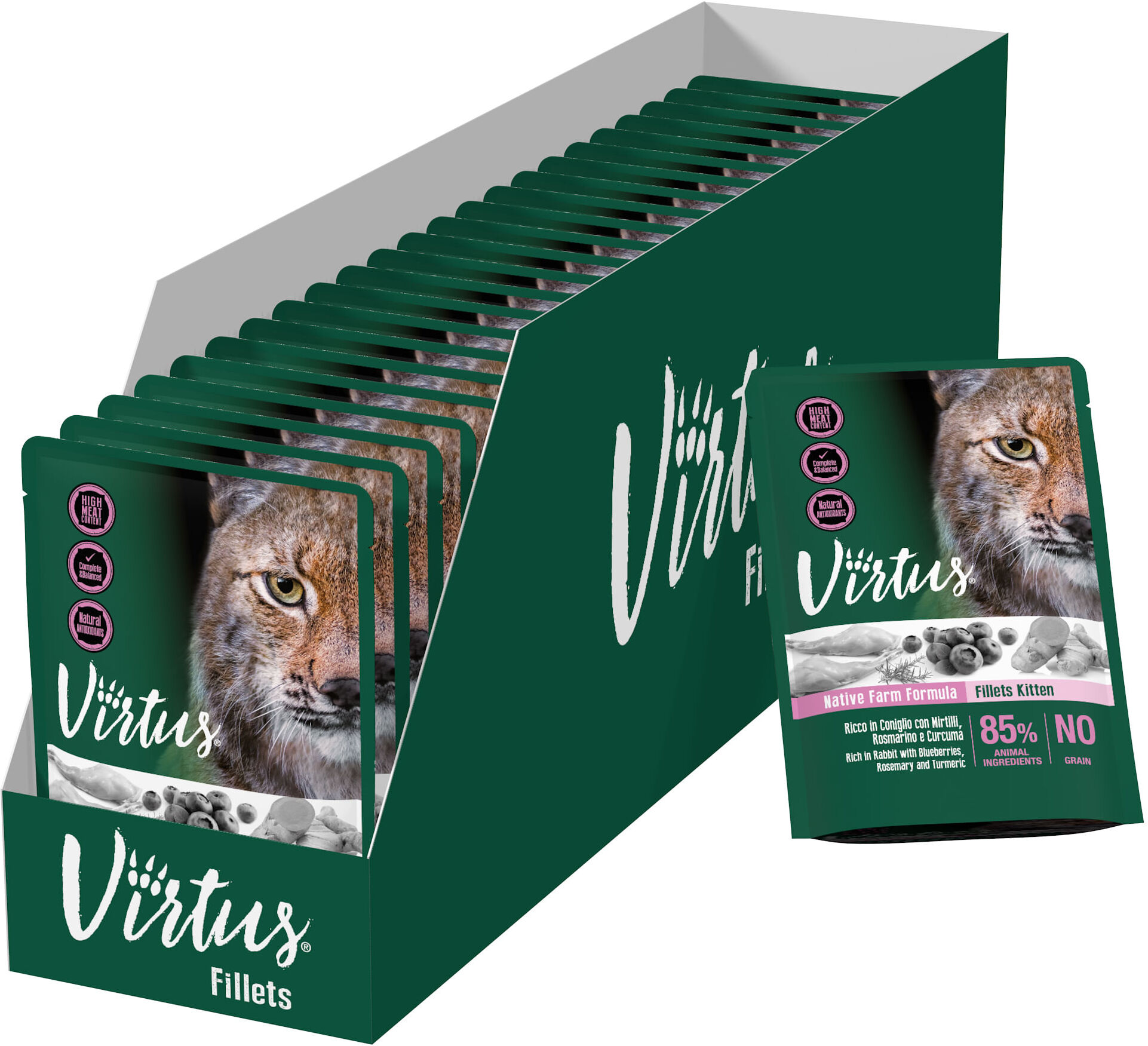 Virtus Kitten Busta Multipack 24x85G CONIGLIO