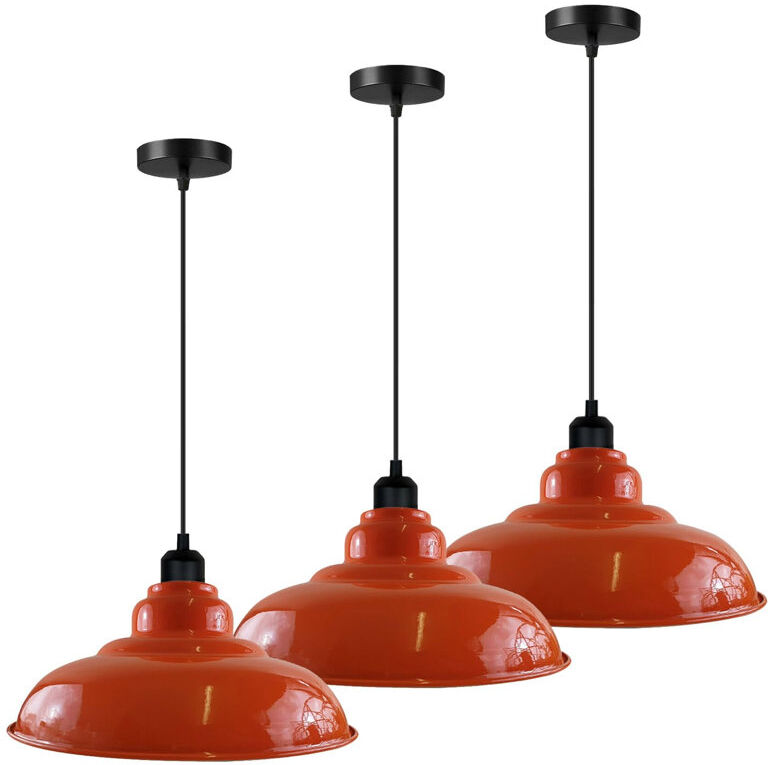 Rio 3 - Light Pendant Orange 26cm H X 32cm W X 32cm D