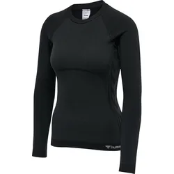 HUMMEL hmlCLEA SEAMLESS TIGHT T-SHIRT L/S black melange M
