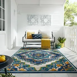 Outdoor-Teppich waschbar Blau 200 x 290 cm - MARDEN   Kadima Design