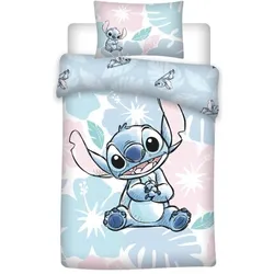 Aymax, Kinderbettwäsche, Disney Lilo und Stitch, Der Star Dog Pastel Come (140 x 100 cm, 60 x 40 cm)